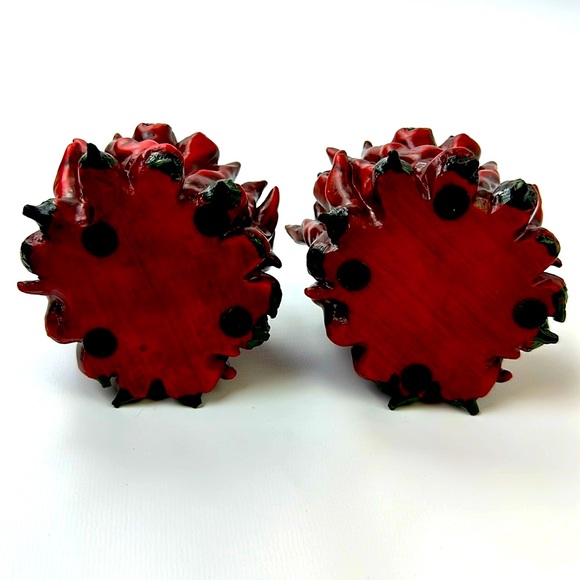 Chili Pepper Votive Candle Holders with Glass Inserts. Includes 2. - Picture 5 of 8